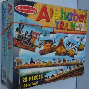 Alphabet Train floor puzzle Melissa Doug pre owned 3 lbs